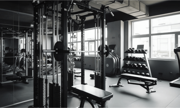 Clientes en el gimnasio